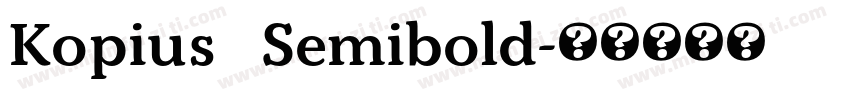 Kopius   Semibold字体转换